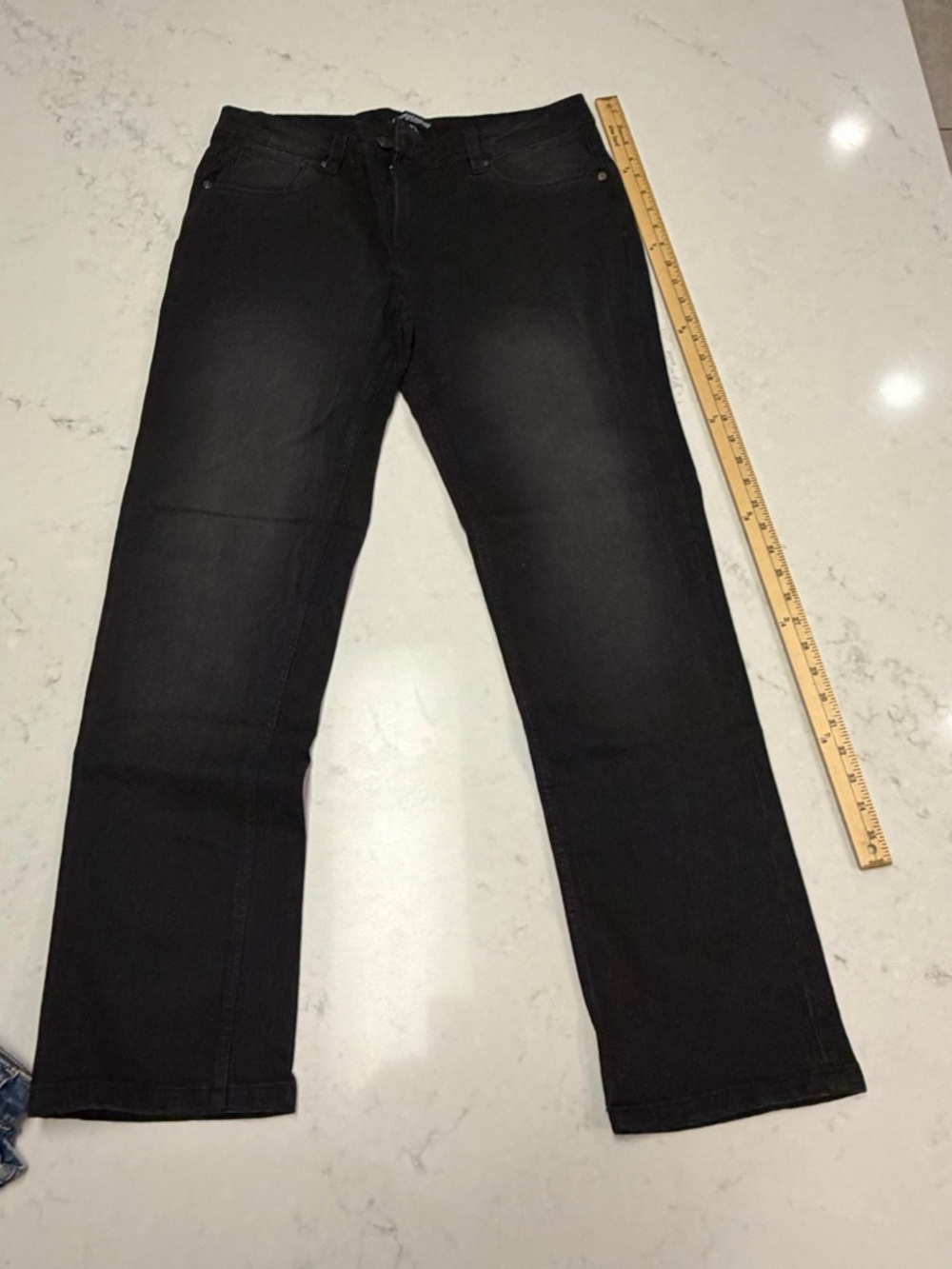 A-014 Crooks & Castles Black Straight-Leg Jeans